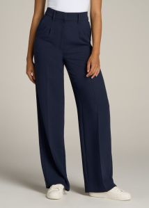 Ladies Navy Blue Formal Trouser