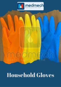 household rubber gloves