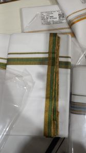 Men Cotton Dhoti Towel Set