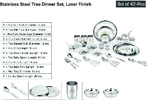 42 Pcs Stainless Steel Dinner Set