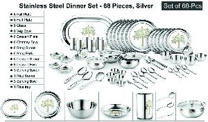 68 Pcs Stainless Steel Dinner Set