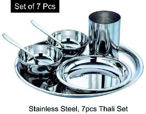 7 Pcs. Stainless Steel Thali Set