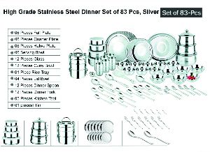 83 Pcs Stainless Steel Dinner Set