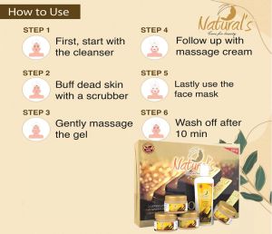 Naturals Care For Beauty Gold Facial Kit-325gm