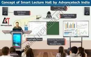 Smart Lecture hall Solution with interactive panel, VC Camera & Digital Podium