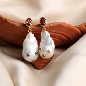 pearl drop earrings