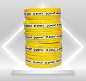 Krish Lemon Yellow PVC Braided Hose Pipe