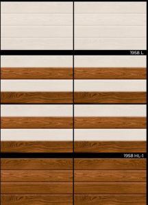 12X8mm Brown Glossy Wooden Print Ceramic Tiles