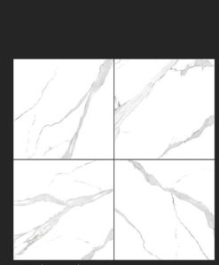 600 X 600mm Glossy Finish Marble Porcelain Tiles