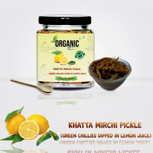 Organic Anand Lemon Dipped Green Chilli Pickle