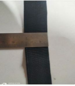 25mm Black Woven Elastic