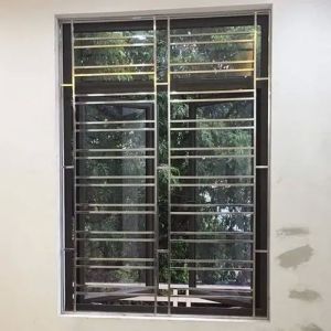 Modern Stainless Steel Window Grill