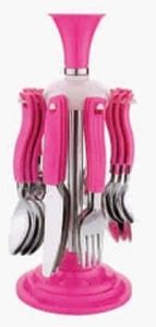 Prachit Appo Pink Cutlery Set