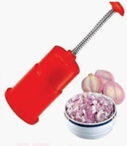 Prachit Red Plastic Spring Onion Chopper