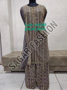 Ladies Designer Sharara Suit with Dupatta