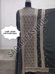 Ladies Designer Unstitched Sharara Suit with Dupatta