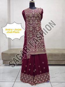 Ladies Heavy Work Sharara Suit with Dupatta