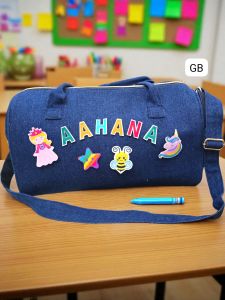 Kids Classroom Theme Denim Bag