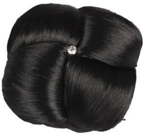 Black Party Wear Synthetic Juda