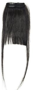 black clip real hair invisible bang