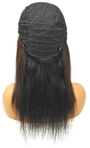 Brown Adjustable Real Hair Wig