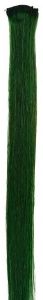 Green Real Hair One Clip In Streaks