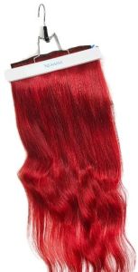 Red Volumizer Real Human Clip Hair Extension