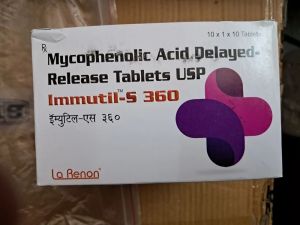 Immutill-S Mycophenolic Acid Delayed Release 360 Mg Tablets