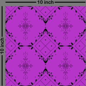 Elegant Purple Print Fabric