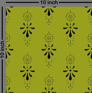 beautiful green floral print fabric