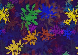 Multi Colour Splash Digital Print Fabric