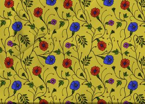 Bright Multicolour Prints Fabric