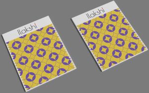 Chic Purple and Yellow Design Geometry Patterned Fabric