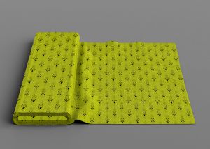 beautiful green floral print fabric