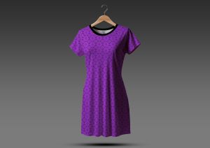 Elegant Purple Print Fabric