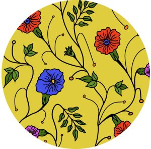 Bright Multicolour Prints Fabric