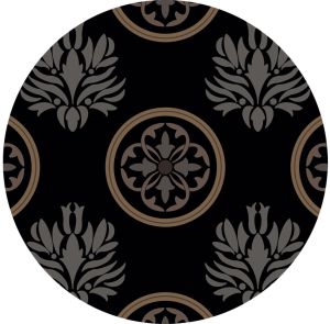 Decorative Black Print Fabric