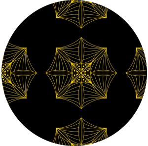 Elegant Geometric Web Pattern Fabric