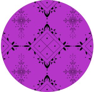 Elegant Purple Print Fabric