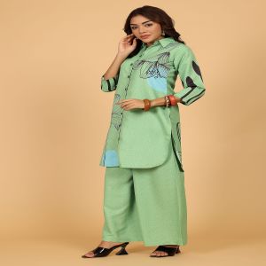 Ladies Green Floral Co-Ord Set