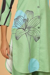 Ladies Green Floral Co-Ord Set