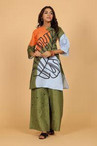 Ladies Stylish Leaf Printed Co-Ord Set