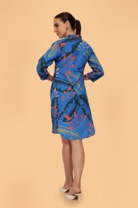 Ladies Leaf Patterned Dress