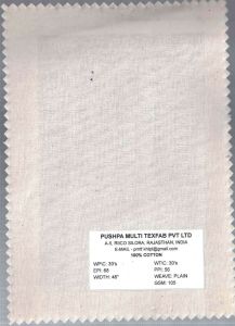 105 GSM Cotton Plain Fabric
