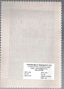 105 GSM Cotton Poplin Fabric