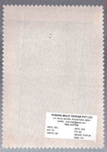 115 GSM Cotton Poplin Fabric