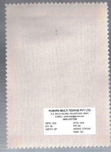 125 GSM Cotton Poplin Fabric