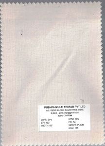 135 GSM Cotton Plain Fabric