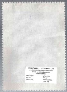 165 GSM Roto Cotton Drill Fabric