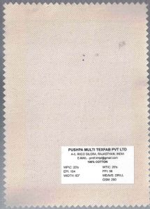 200 GSM Cotton Drill Fabric